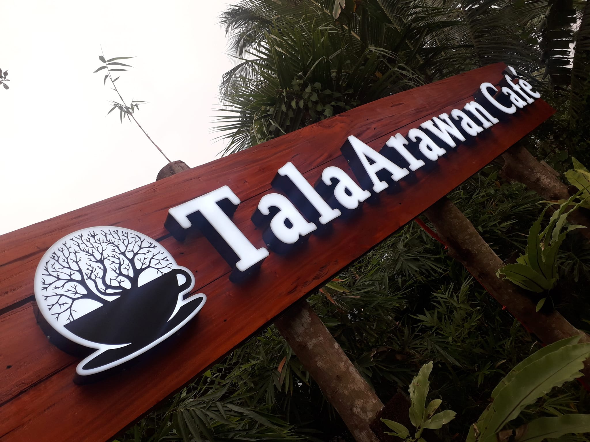 Tala Arawan Cafe signage
