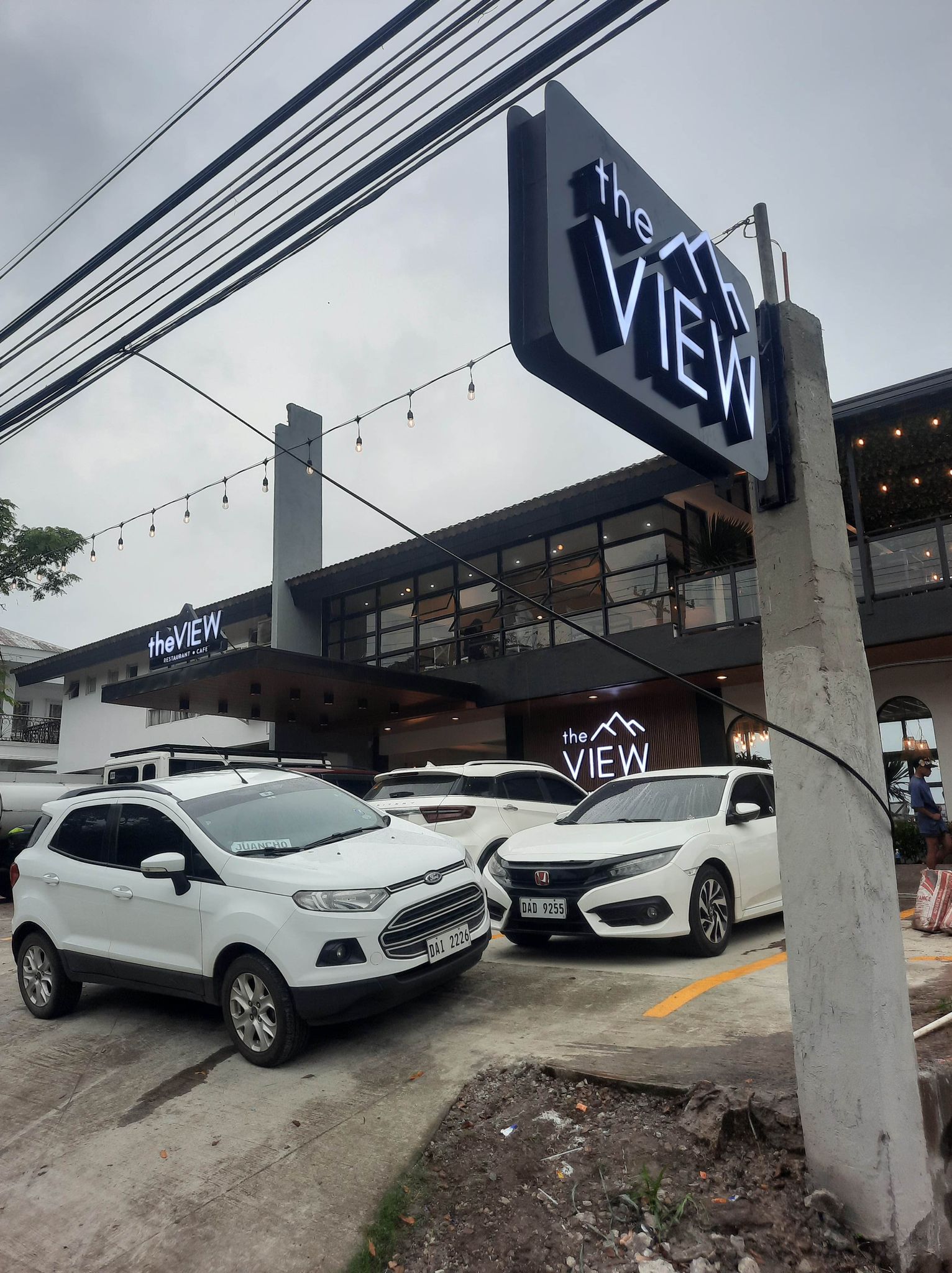 The View signage